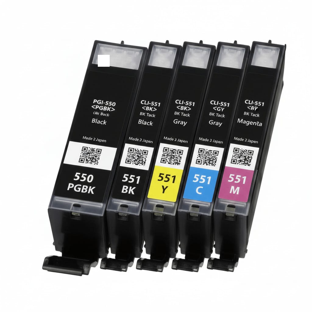 mycartouches Pack B/C/M/Y Pack 5 Cartouches Canon PGI-550 XL + CLI-551 XL — Pixma iP7250, MG5450, MX925