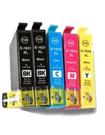 mycartouches Pack B/C/M/Y Pack 5 Cartouches Epson 16 XL (Stylo Plume) Noir Cyan Magenta Jaune — WorkForce WF-2510WF, WF-2630WF