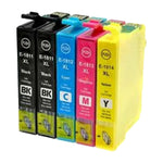 mycartouches Pack B/C/M/Y Pack 5 Cartouches Epson 18XL Pâquerette Noir Cyan Magenta Jaune — XP-225, XP-325, XP-425