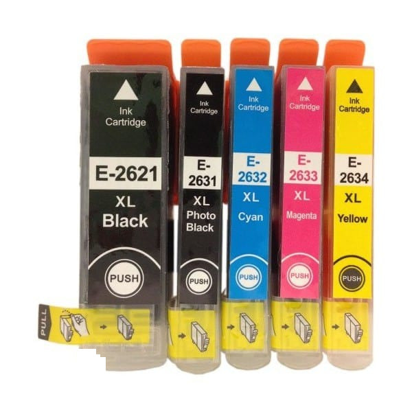 mycartouches Pack B/C/M/Y Pack 5 Cartouches Epson 26 XL: Expression Premium XP-600, XP-700