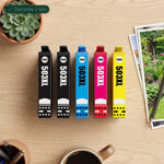 mycartouches Jet d'encre B.C.M.Y / Black 600 Pages . Cyan 600 Pages . Magenta 600 Pages . Yellow 600 Pages / C13T09R64010 Pack 5 Cartouches Epson 503 XL (Piments) Noir Cyan Magenta Jaune — XP-5200, WF-2960