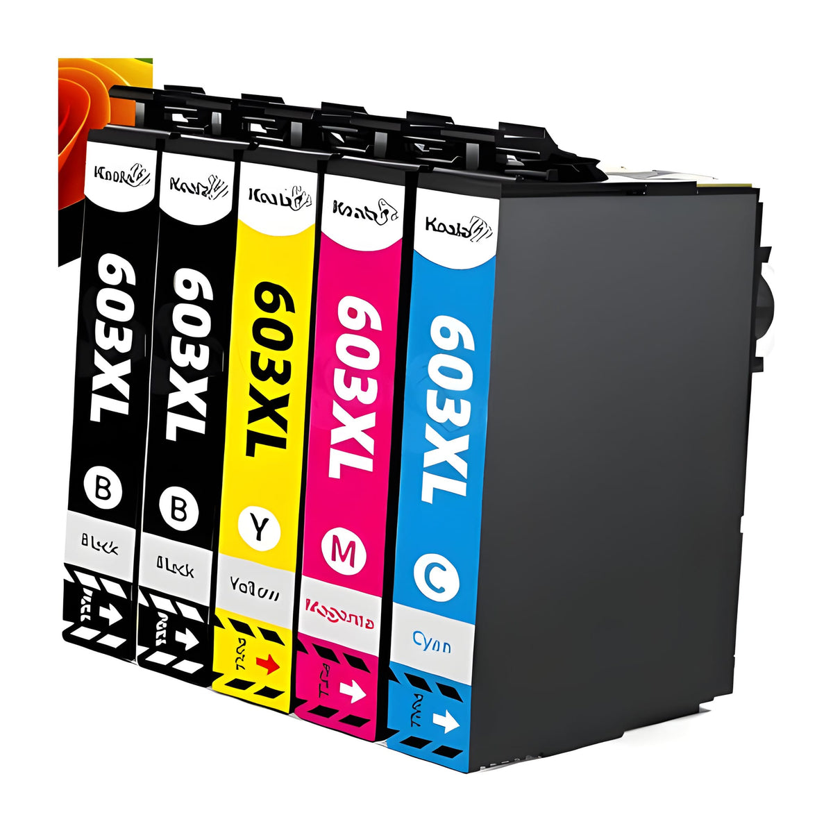 mycartouches Pack B/C/M/Y Pack 5 Cartouches Epson 603 XL: XP-2100, XP-3100, WF-2830