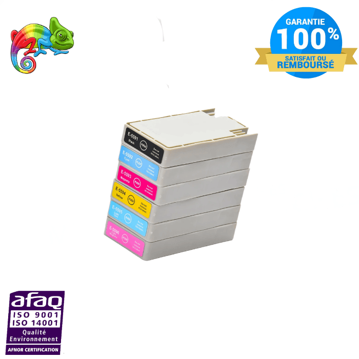 My Cartouches Jet d'encre Pack 6 Couleurs / Pack / PACK-COMP-T559X-6C Pack 6 Cartouches Compatible Epson T5591-T5596