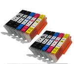 mycartouches Pack B/C/M/Y Pack De 10 Cartouches Compatibles Canon 550 / 551 XL (C550551X10)