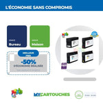 mycartouches ads Pack B/C/M/Y Pack De 4 Cartouches Compatibles HP 932 / 933 XL