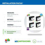 mycartouches ads Pack B/C/M/Y Pack De 4 Cartouches Compatibles HP 932 / 933 XL