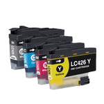 mycartouches Jet d'encre B.C.M.Y / Black: 3 000 Pages / Lc426 Pack de 4 Cartouches LC-426 BROTHER LC-426 Compatible