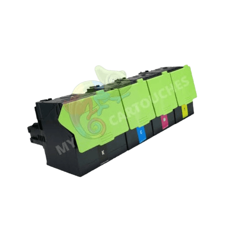 MyCartouches Toner/Laser B/Y/M/C / 3000 pages Couleur / XC2132 Pack de 4 Toner laser compatible avec Lexmark XC2132 (24B60) B/Y/M/C