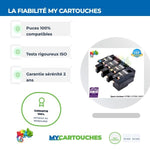 mycartouches ads Toner/Laser B.C.M.Y / C1700 Pack de 4 Toner lasers Epson Aculaser C1700 - CX17