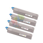 mycartouches Toner/Laser B.C.M.Y / OKI C 801 Pack de 4 Toners Laser Compatible Pour  OKI C 801 / C 821