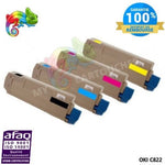 mycartouches Toner/Laser Pack de 4 Toners Laser Compatible Pour  OKI C 822