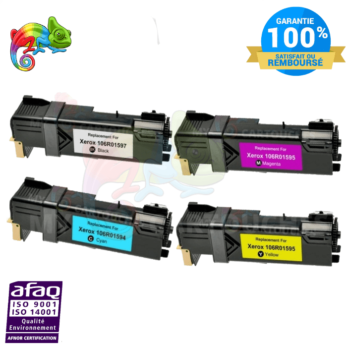 mycartouches Toner/Laser Pack de 4 toners laser Xerox Phaser  6500/6505  compatible