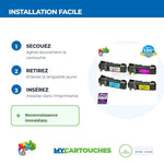 mycartouches ads Toner/Laser B/C/M/Y / Noir:3 000 Pages / Xerox Phaser:6500/6505 Pack de 4 toners laser Xerox Phaser  6500/6505  compatible