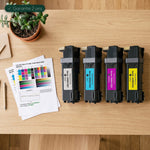 mycartouches ads Toner/Laser B/C/M/Y / Noir:3 000 Pages / Xerox Phaser:6500/6505 Pack de 4 toners laser Xerox Phaser  6500/6505  compatible