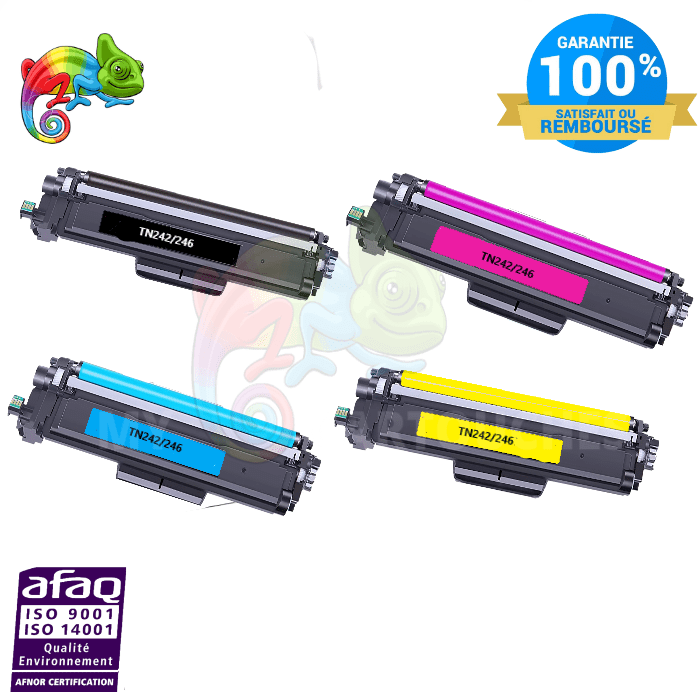 MyCartouches Toner/Laser Pack de 4 Toners  Pour Brother TN 242  Compatible Brother