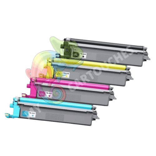 MyCartouches Toner/Laser B.C.M.Y / Noir:4 500  Pages / TN249 Pack de 4 Toners Pour Brother TN 249  Compatibles