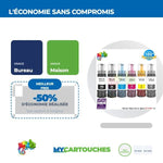 mycartouches eco-tank Pack de 6  Flacon d'encre Epson ECO-TANK 114 Compatible