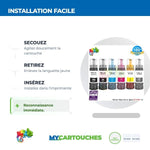 mycartouches eco-tank Pack de 6  Flacon d'encre Epson ECO-TANK 114 Compatible