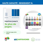mycartouches eco-tank Pack de 6  Flacon d'encre Epson ECO-TANK 114 Compatible
