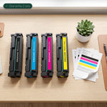 mycartouches Pack B/C/M/Y Pack Toners HP 203X Noir Cyan Magenta Jaune — Color LaserJet Pro M254dw, M281fdw