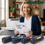 mycartouches Pack B/C/M/Y Pack Toners HP 203X Noir Cyan Magenta Jaune — Color LaserJet Pro M254dw, M281fdw