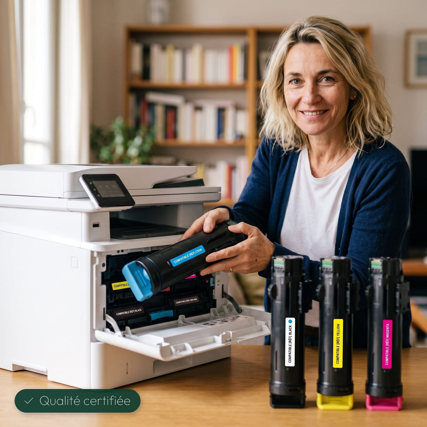 mycartouches ads Toner/Laser B/C/M/Y Pack Toners Xerox Phaser 6510 Noir Cyan Magenta Jaune — Phaser 6510DN, WorkCentre 6515DN