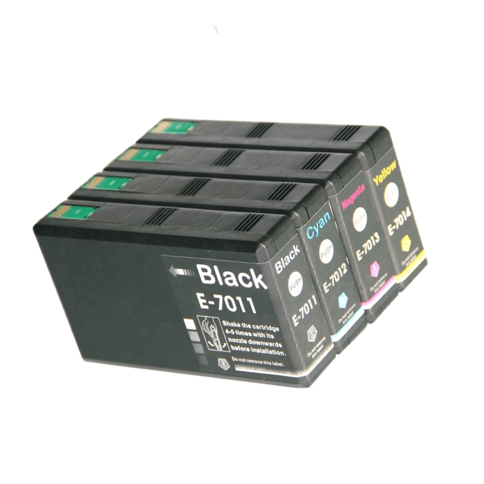 My Cartouches Jet d'encre Pack 4 Couleurs / Pack / PACK-COMP-T701-4C Pack x 4 Cartouche Compatible Epson T701