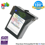 MyCartouches machine à affranchir Bleu / 20ml / 797-0BI Pitney Bowes 797 - Compatible- 797-0BI - Bleu Postal- DM55-DM50