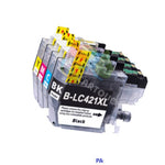 mycartouches Jet d'encre Pack 4 Cartouches Brother LC-421 XL Noir Cyan Magenta Jaune — DCP-J1050DW, MFC-J1010DW