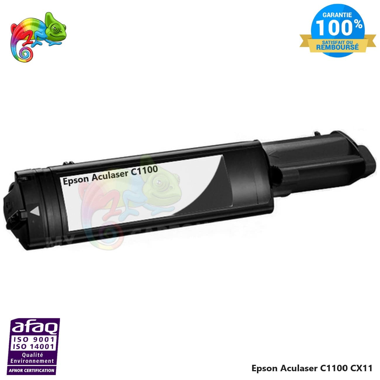 mycartouches Toner/Laser Toner Compatible  Pour Epson Aculaser C1100 Noir ( C13S050190 )