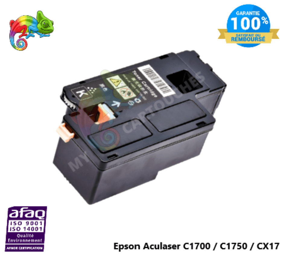 mycartouches Toner/Laser Toner Compatible  Pour Epson Aculaser C1700 Black ( C13S050614 )