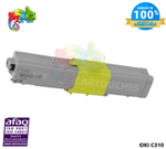 mycartouches Toner/Laser Yellow / 2000 pages / LOC310Y Toner Compatible  Pour OKI C 310 Yellow ( 44469704 )