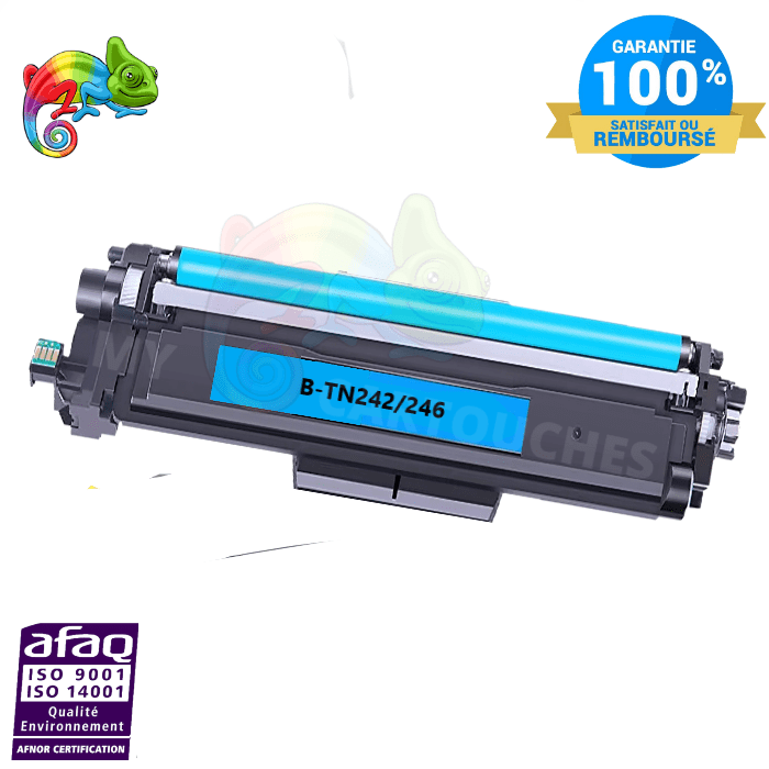 MyCartouches Toner/Laser Cyan / 2 200 Pages / TN242/246 Toner Laser  Brother TN 242/246 Cyan Compatible