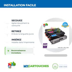 mycartouches Pack B/C/M/Y Toner Laser Brother TN 421/423 Brother Pack 4 Compatibles