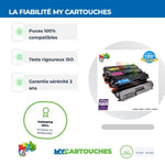 mycartouches Pack B/C/M/Y Toner Laser Brother TN 421/423 Brother Pack 4 Compatibles