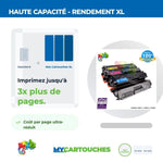 mycartouches Pack B/C/M/Y Toner Laser Brother TN 421/423 Brother Pack 4 Compatibles