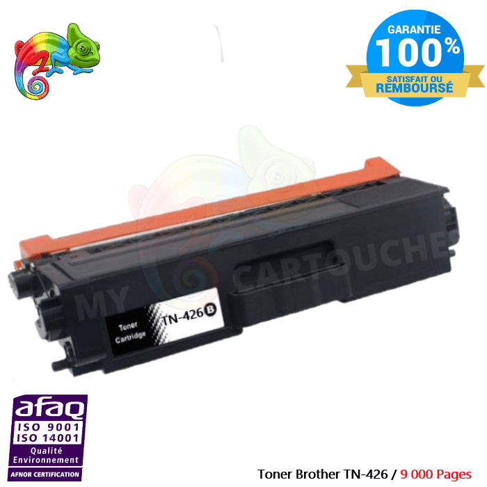 mycartouches Toner/Laser Noir / 9 000 Pages / TN-426 Toner Laser  Brother TN 426  Noir Brother ( HL-L 8360 CDW..... )  Compatible