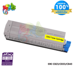 mycartouches Toner/Laser Toner Laser Compatible Pour  OKI C823, C833, C843 yellow ( 46471101 )