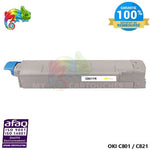 mycartouches Toner/Laser Toner Laser Jaune Compatible Pour  OKI C 801/ C 821  ( 44643001 )
