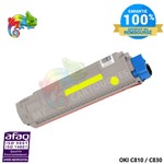 mycartouches Toner/Laser Toner Laser Jaune Compatible Pour  OKI C 810 / C 830  ( 44059105 )