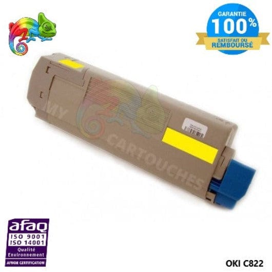 mycartouches Toner/Laser Toner Laser Jaune  Compatible Pour  OKI C 822 ( 44844613 )