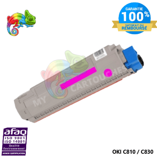 mycartouches Toner/Laser Toner Laser Magenta Compatible Pour  OKI C 810 / C 830  ( 44059106 )