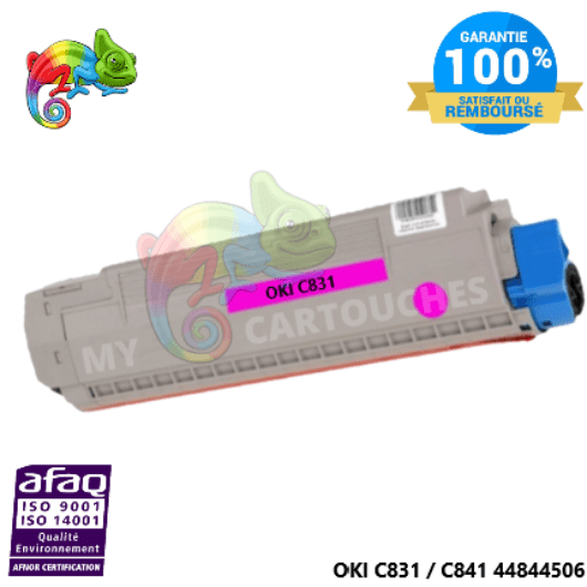 mycartouches Toner/Laser Toner Laser Magenta Compatible Pour  OKI C 831 / C 841  ( 44844506 )