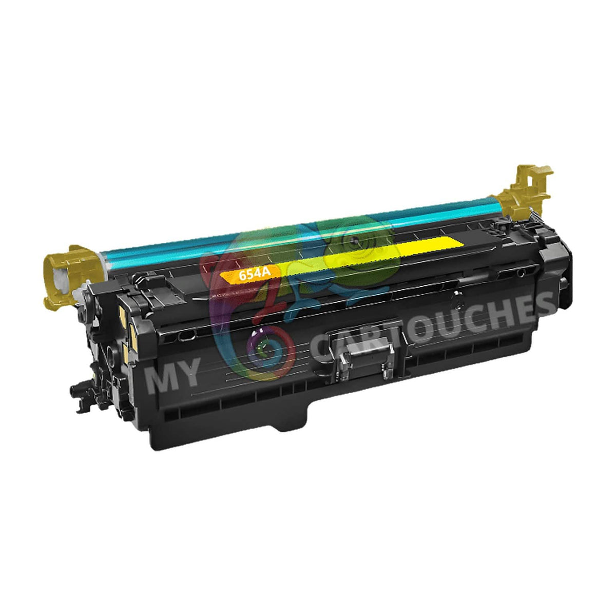 mycartouches Toner/Laser Toner Laser Pour  HP 654A Yellow  Toner laser HP (CF332A) Compatible