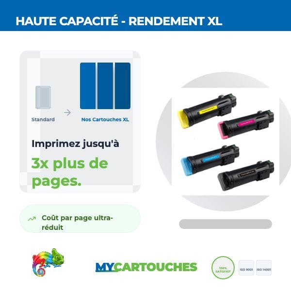 mycartouches ads Toner/Laser B/C/M/Y Toner Laser  Xerox 6510/ 6515 dn Pack de 4 Toners Compatibles