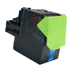mycartouches Toner/Laser Cyan / 3 000 Pages / 802HC/ 80C2HC Toner Lexmark 802HC Cyan: CX410 de, CX510 de