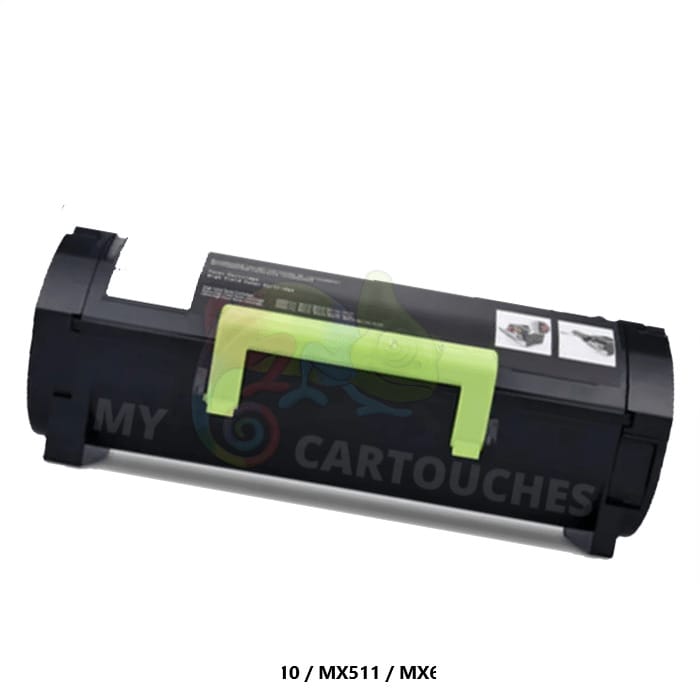 MyCartouches Toner/Laser Black / 10000 pages / MX510 Toner Lexmark MX510 60F2H00 Noir: MX310 dn, MX510 de, MX611