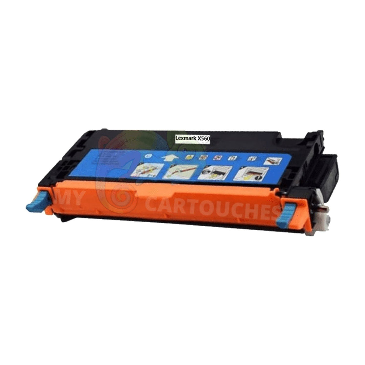 MyCartouches Toner/Laser Cyan / 10000 pages / OX560H2CG Toner Lexmark OX560H2CG Cyan: X560 DN, X560 N