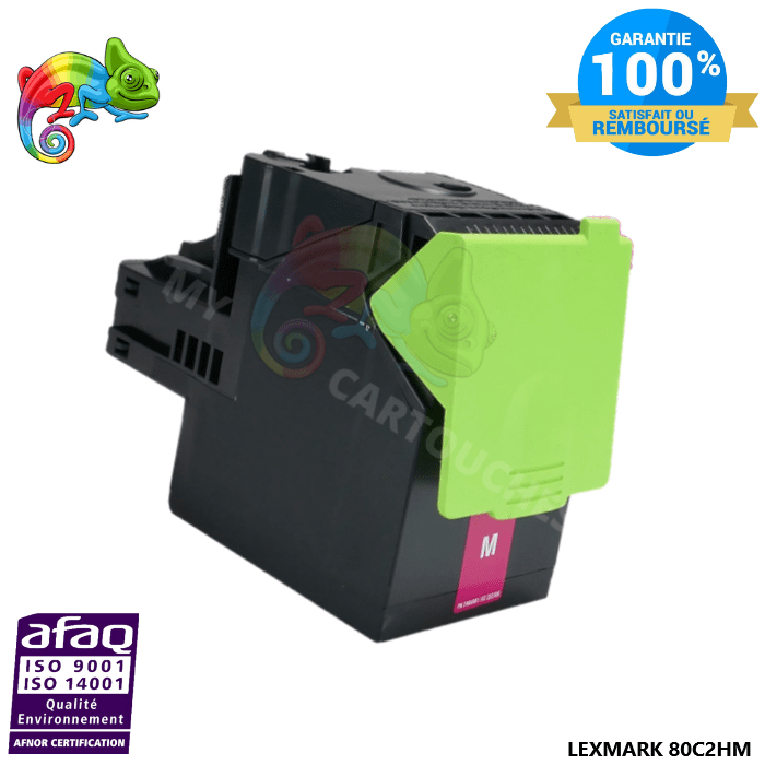 MyCartouches Toner/Laser Magenta / 3 000 Pages / 802HM/ 80C2HM Toner Magenta Lexmark pour CX410 / CX510 compatible 80C2HM0 / 80C2HME / 802HM