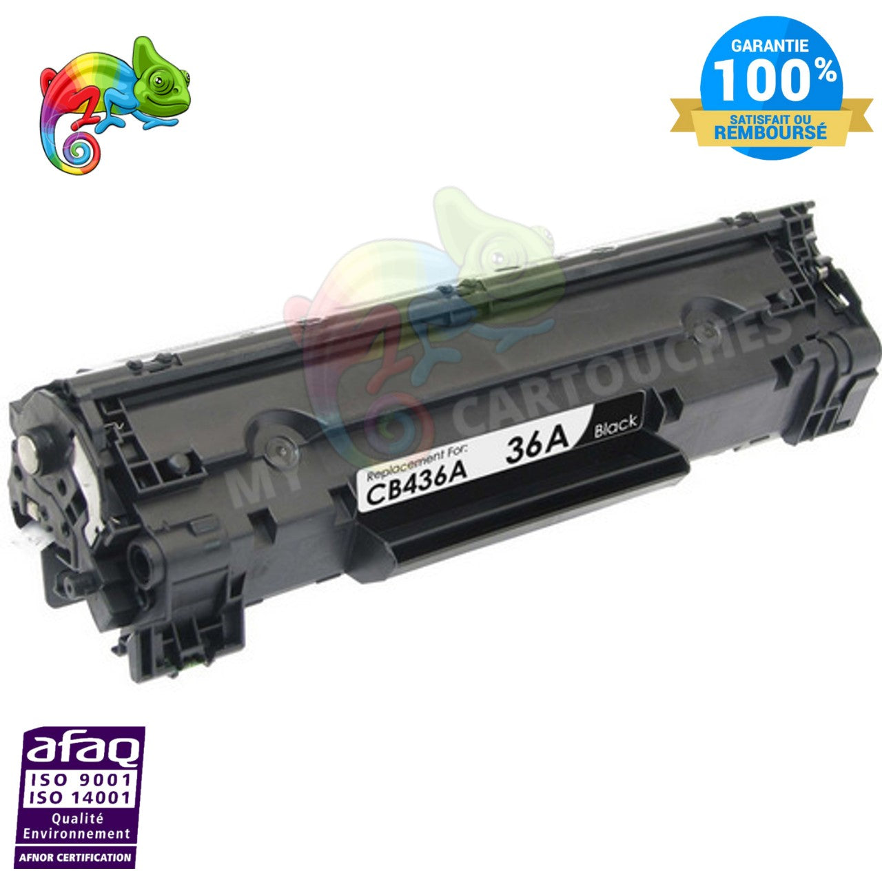 Toner Laser  HP CB436A noir Compatible